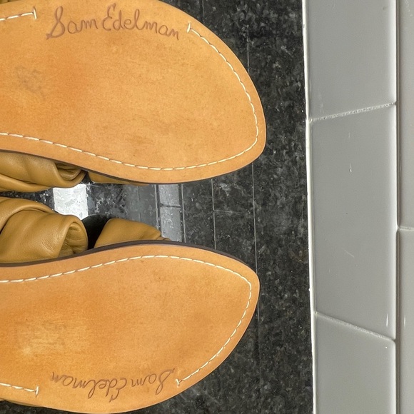 Sam Edelman Tan Knotted Slide Sandals - Picture 5 of 5